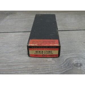 Vintage Montgomery Ward Master Quality Silicon Carbide Bench Stone Sharpening